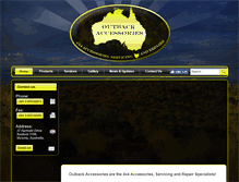 Tablet Screenshot of outbackaccessories.com